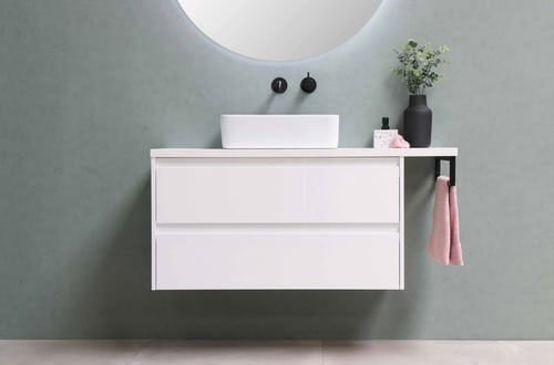 曲靖Solid wood bathroom cabinet